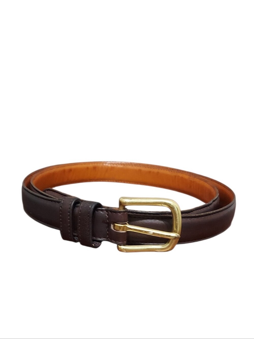 Coach Vintage Mocha Leather Belt Size 38  No. 6600 Made In The United States